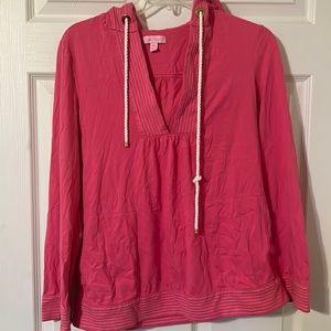 Lilly pulitzer hooded long sleeve top